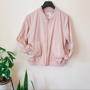 Anthropologie | Pink Bomber Jacket